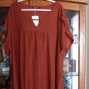 28W Rusty Brown BloomChic Top